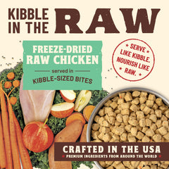 Primal Kibble close-up showing scoop-and-serve convenience in action