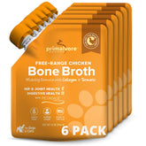 Primalvore bone broth chicken bottle demonstrates hydration and palatability for dogs and cats
