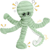 Prime Pets 27inch octopus toy head squeaker boosts active play and fetch.