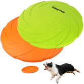 Disco volador Prime Pets de 7 pulgadas naranja-verde para perros, ideal para juegos al aire libre.