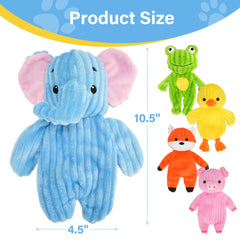 Prime Pets yellow duck dog toy with squeaker for bright, energetic play.