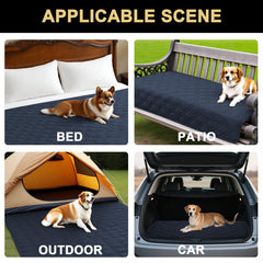 PrinceDeco five-layer dog blanket construction highlights durable cushioning.