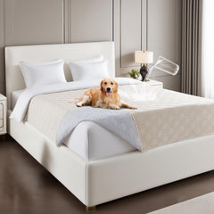 PrinceDeco dog bed cover surface with water-repellent coating protects furniture