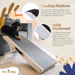PriorPet folding dog ramp compact enables easy storage and transport.