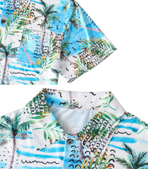 PriPre dog shirt Hawaii blue buckle close-up shows adjustable fit