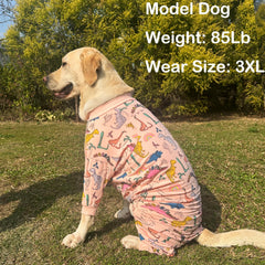 PriPre dogs cotton pajamas pink fabric closeup highlights breathable material