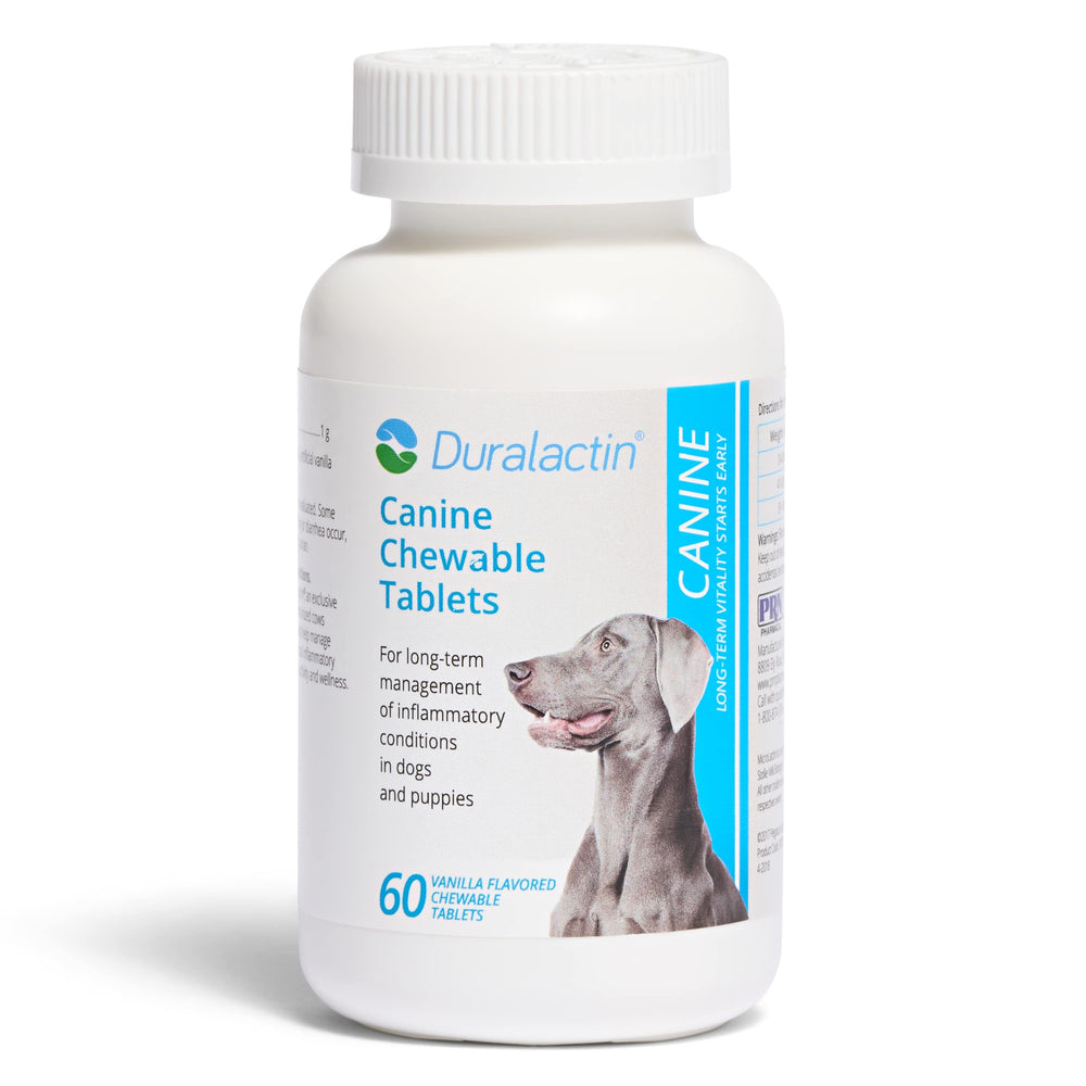 PRN Duralactin packaging highlights canine joint support.