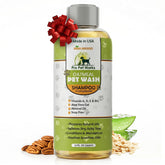 Pro Pet Works Oatmeal shampoo bottle shows gentle cleansing for sensitive-skinned pets