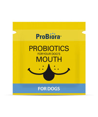 Probiora for Dogs fresh-breath benefit visual highlights breath-freshening potential.