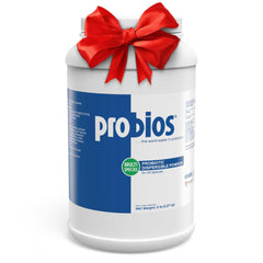 Probios Dispersible Powder container with gut health support.
