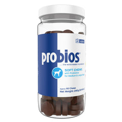 Probios for Dogs Soft Chews bottle—daily probiotic support for digestion