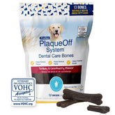 ProDen PlaqueOff Bones demonstrates dog mouthcare for fresher breath.