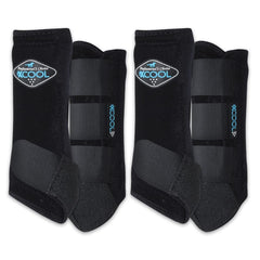 Professional's Choice 2XCool boot front view highlights breathable cooling design for active horses