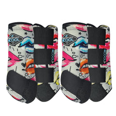 Professional's Choice 2XCool boot side view shows breathable protection for active horses during workouts.