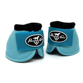 Professional's Choice Ballistic Overreach Bell Boots turquoise textured PVC outer for rugged protection.