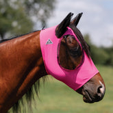 Professional's Choice Comfort Fit Fly Mask with eye-mesh provides clear vision and fly protection during turnout.
