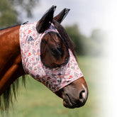 Professional's Choice Comfort-Fit Fly Mask shows smooth, stretchy material for comfortable, breathable protection.