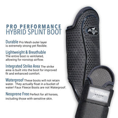 Professional's Choice Pro Performance Hybrid Splint Boot waterproof design helps water-shedding during training.
