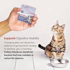 Proflora Cats chicken liver flavor enhances palatability during supplementation.