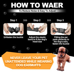PROHEAR dog ear muffs 28dB NRR for calmer outings