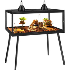 PROLEE bearded dragon tank leg stand provides sturdy elevated habitat.