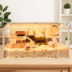PROLEE hamster cage openable top for easy access during care