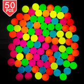 PROLOSO bouncy balls glow 1.25 inch after light exposure for vivid nighttime play