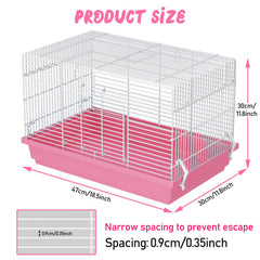 Pronetcus hamster cage durable-materials features sturdy construction for long-term use.