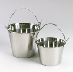 ProSelect kennel cleanup stainless steel pail ready for 6-quart tasks