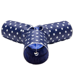 Prosper Pet Cat Tunnel Peephole Bell image features interactive peep and bell play.