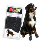 Protex PawZ all-weather dog boots close-up, showcasing protective rubber shell for all-season paw protection.