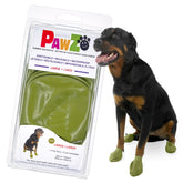 Protex PawZ large-paw boots on rugged outdoor walk for secure fit