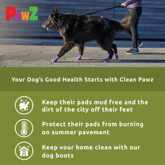 Protex PawZ olive green dog boots natural rubber traction close-up with non-slip grip.