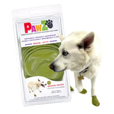 Protex PawZ olive-green medium paw boots pack of 12 for all-weather protection