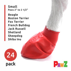 Protex PawZ waterproof boot in rain protects paws during outdoor adventures.
