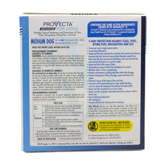 Provecta Advanced topical application shows precise dosing for consistent flea control.
