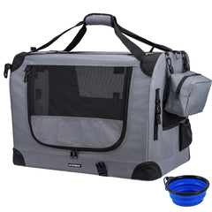 Prutapet large cat carrier top view showing roomy interior for easy resting travel