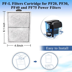 Pryitier PF-L cartridge closeup highlights dense media for clearer water and odor reduction.