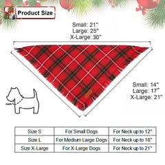 PTDECOR dog bandana size guide helps you pick the right fit.