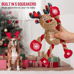 Pubialo Christmas crinkle ears dog toy adds sensory appeal for curious chewers.