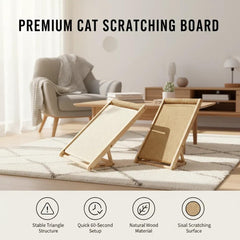 Pudigloy solid wood frame supports a durable scratching surface.