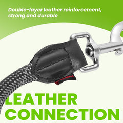 Pudiwind night-reflective stitching on leash for low-light visibility