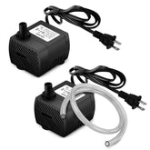 Pulaco 2-pack mini submersible pump for aquarium shows compact size for discreet placement.