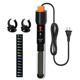 Calentador PULACO 100W en acuario, visión general para temperatura estable