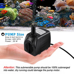 Pulaco pump installed in a fountain setup for a steady water display
