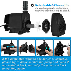 Pulaco pump durable motor delivering reliable water circulation in ponds and tanks