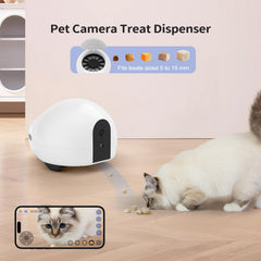 Pumpkii cat camera app live view shows 1080p real-time monitoring with minimal blind spots