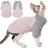 PUMYPOREITY cozy-cat-sweater-sleeves pink offers snug warmth for cold days.
