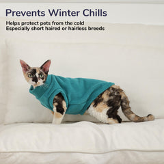 PUMYPOREITY easy-clean pet sweater shows machine washable convenience.
