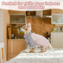PUMYPOREITY sphynx-friendly-fit long-sleeve design protects sensitive skin.